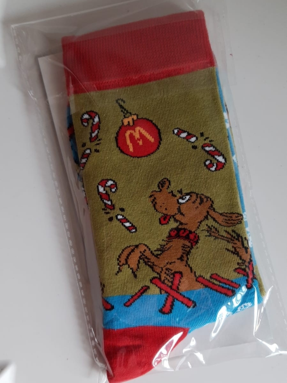 *3 for $20 deal* McDonalds x The Grinch socks with Candy Cane & Dog Print